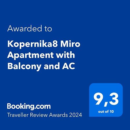 Kopernika8 Miro Apartment With Balcony And Ac Kraków Eksteriør billede